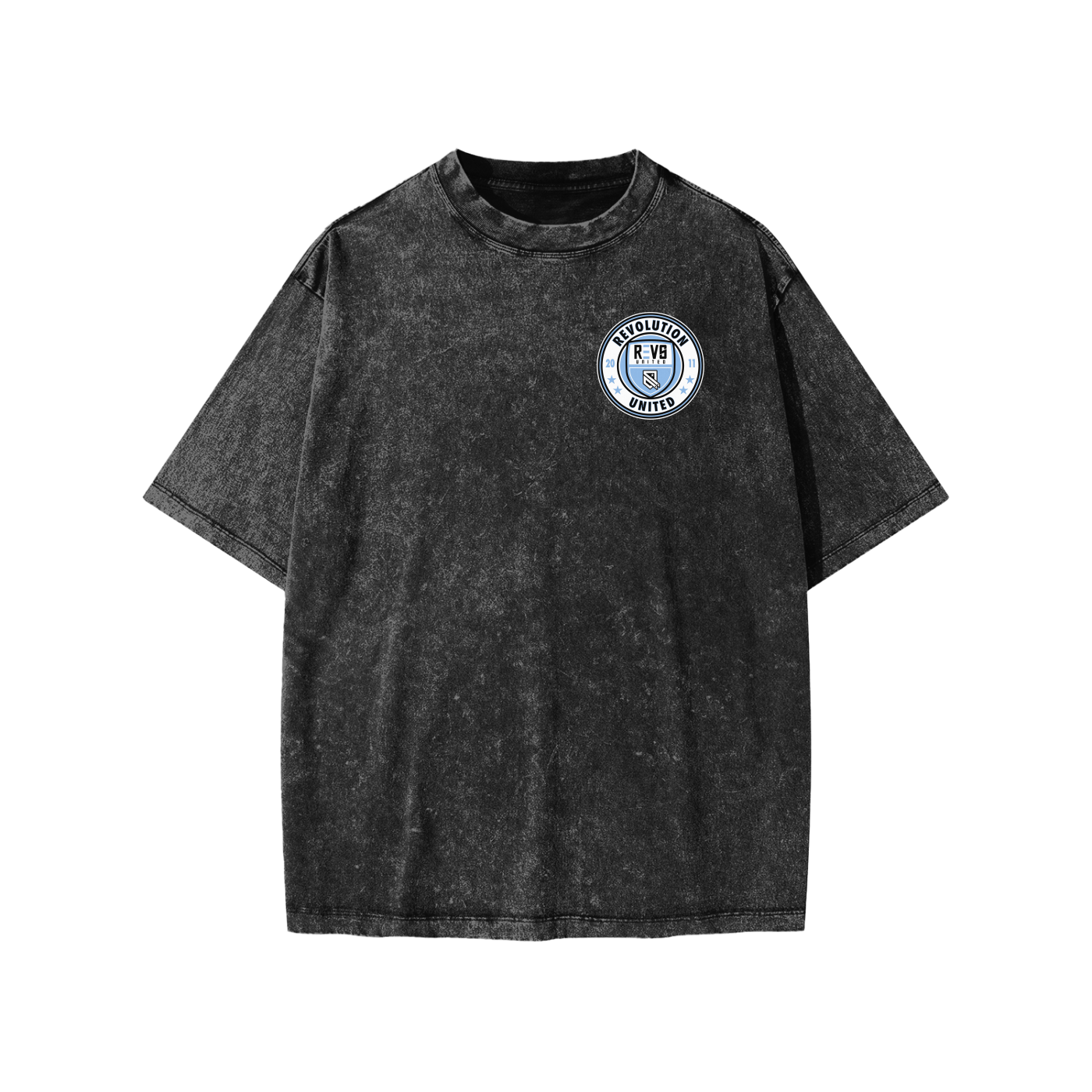 REVOLUTION MINERAL WASH BOXY COTTON T-SHIRT